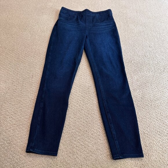 SPANX Jean-ish Ankle Leggings Pull On Shaping Jean Twilight Rinse MEDIUM #20018R - Picture 8 of 15
